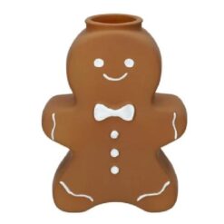 Vase Cookie2 11.5x5.3x15.2cm Brown Matt