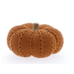 Pumpkin braided crewel wooden stem