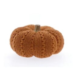 Pumpkin braided crewel wooden stem