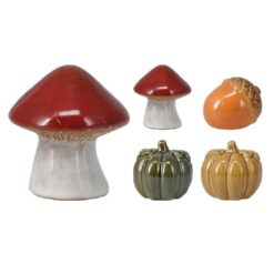 Herfst deco 6x6x6cm 4 ass