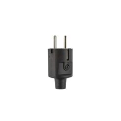 PVC stekker + RA + penaarde zwart