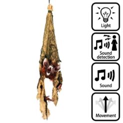 Hangdecoratie schokkende vleermuis (110cm)
