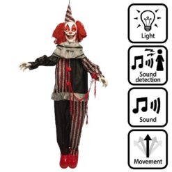 Hangdecoratie clown Mad giggles (175cm)