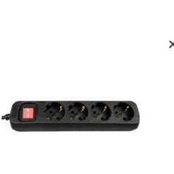 TCD 4V + RA 5 meter 3x1.5mm² zwart + schakelaar