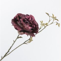 Rosa Spray Burgundy 66cm zijde